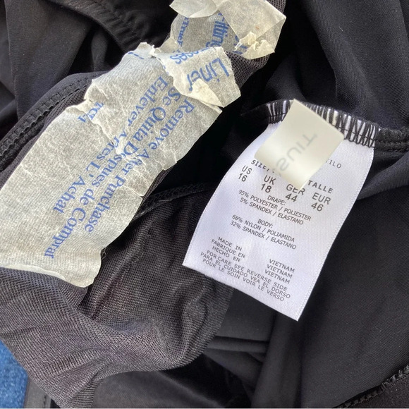 NEW Magicsuit by Miraclesuit Biarritz Hailey One Piece Swimsuit Black Tie - Picture 10 of 13